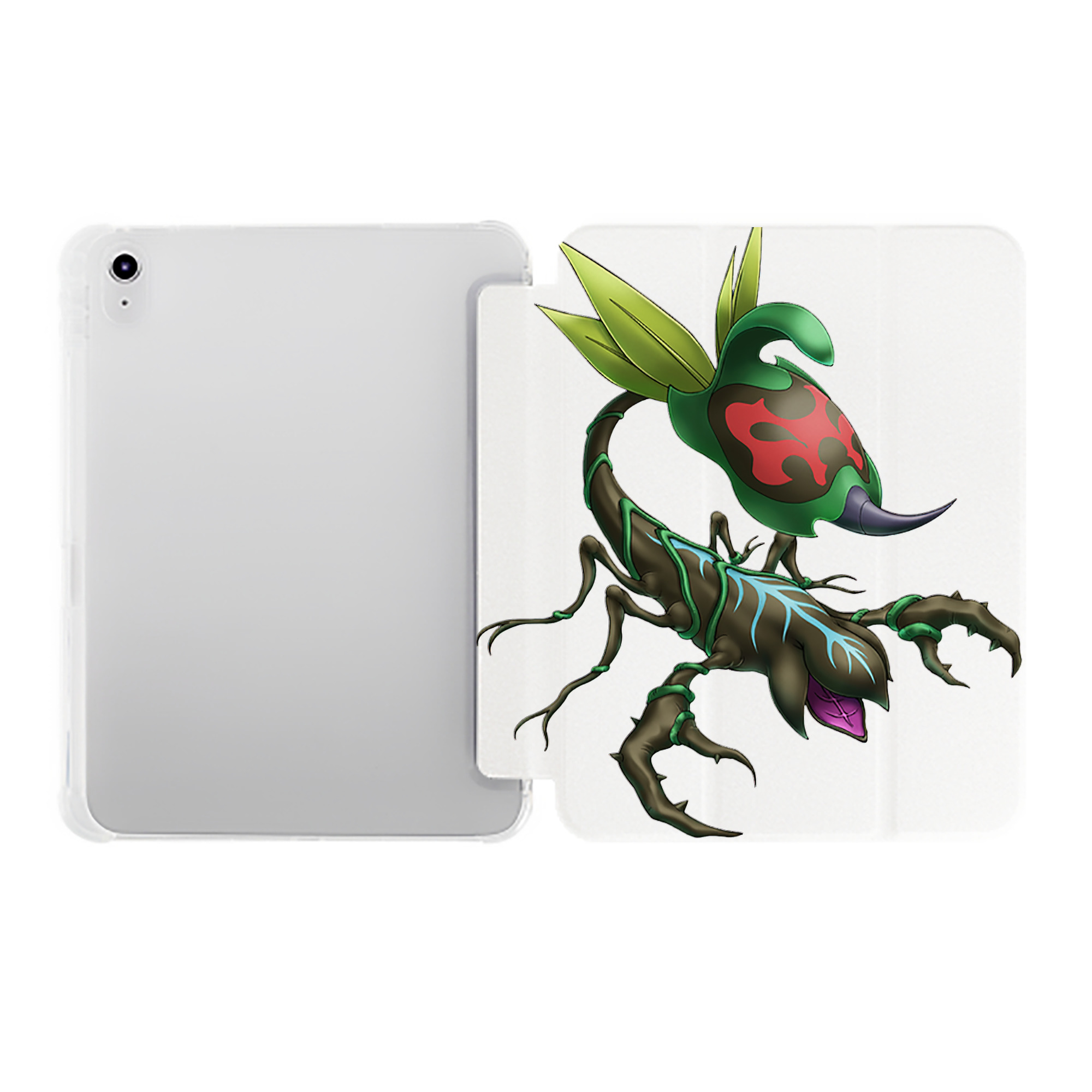 （画像用） 遊☆戯☆王 Yu-Gi-Oh! IPad ケース ペン収納付き 三つ折りスタンド PUレザー×シリコン 対応機種9.5/10.5/10.9インチ